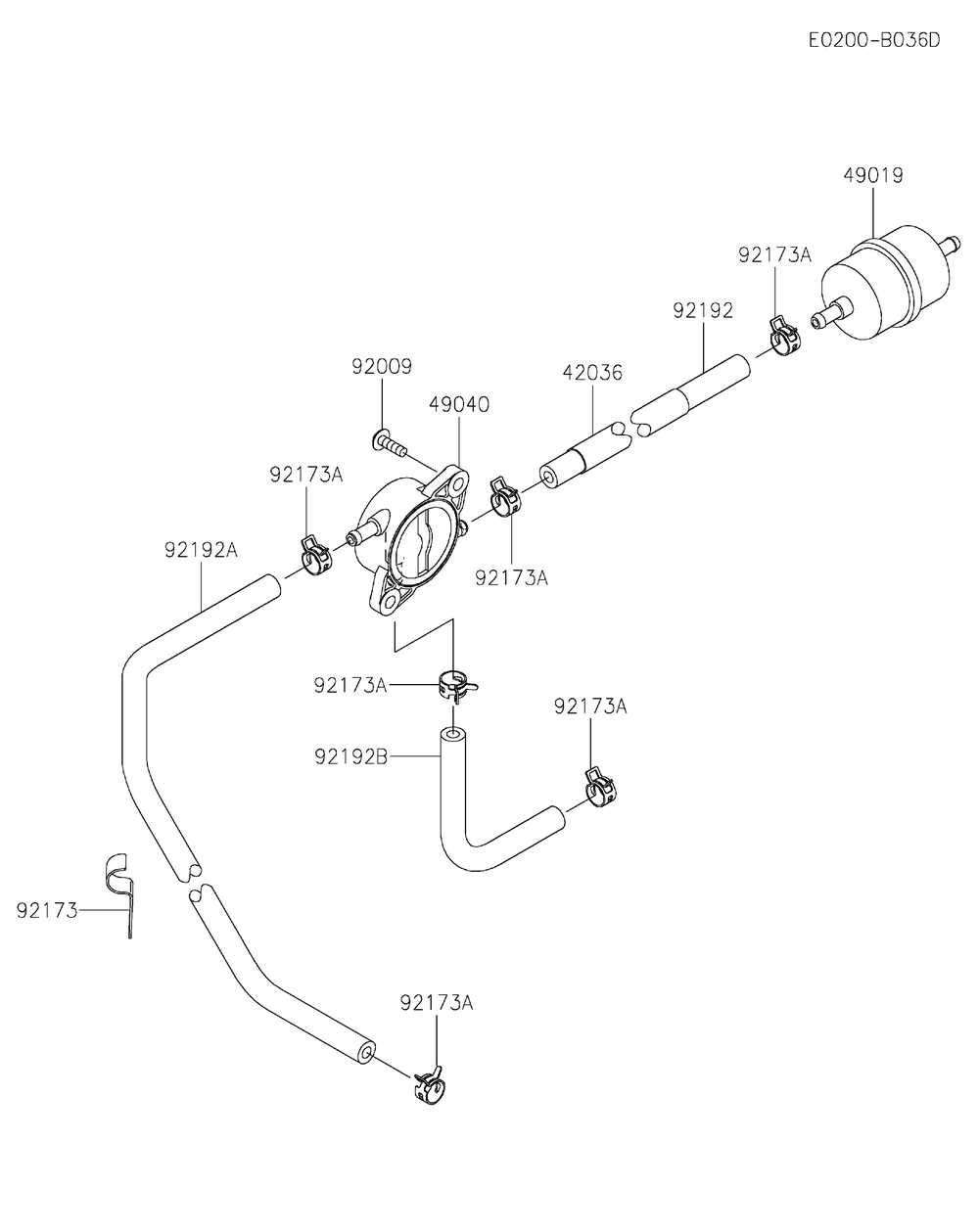 Fuel Tank And Fuel Valve Diagram and Parts List for FS600V-DS34  Cub Cadet Engine